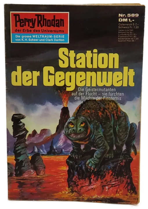 Romanheft Perry Rhodan Station der Gegenwelt Erstauflage Nr.589 - Bild 1