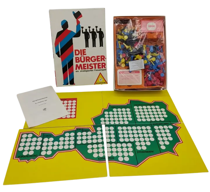 VINTAGESPIEL aus den 80er Jahren - Die Bürgermeister - ein strategisches Freizeitspiel - PIATNIK - Bild 3