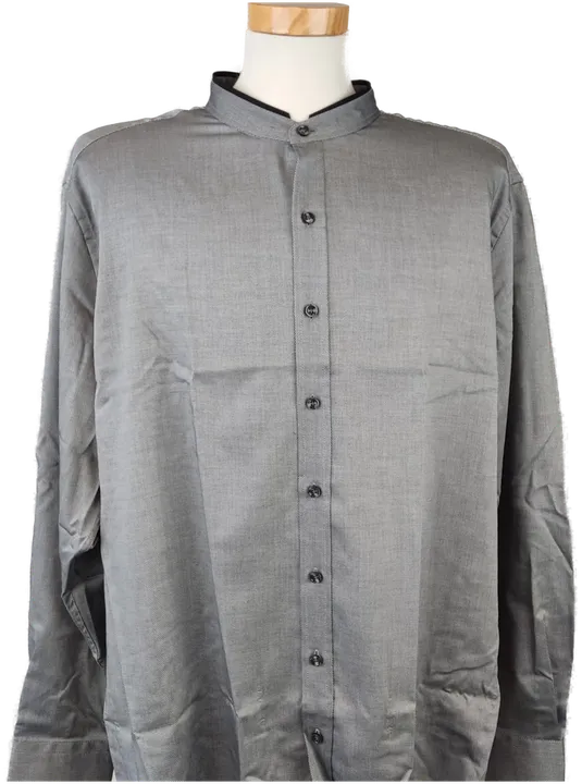 Walbusch Trendline Herrenhemd grau, weiß - 47/48 Kragenweite, 69 cm Ärmellänge Langärmelig - Bild 1