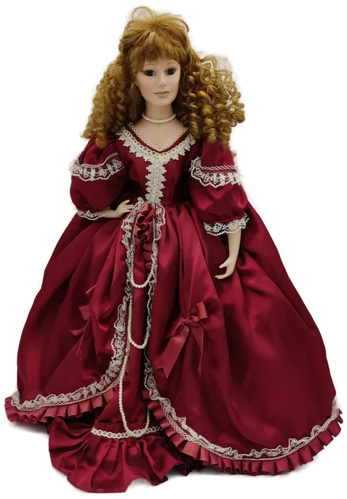 Victorian Doll - Handgearbeitete Porzellan- Sammlerpuppe - H/70 cm  - Bild 3