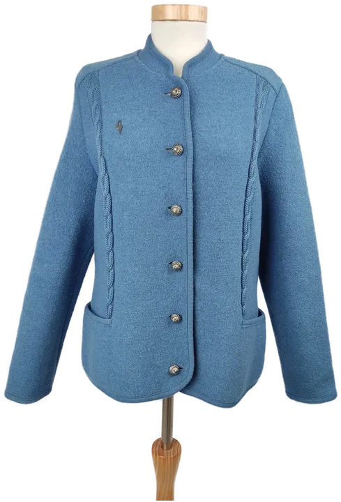 Kitz Pichler Damen Trachten Jacke blau, reine Schurwolle - Größe 38/40 - Bild 1