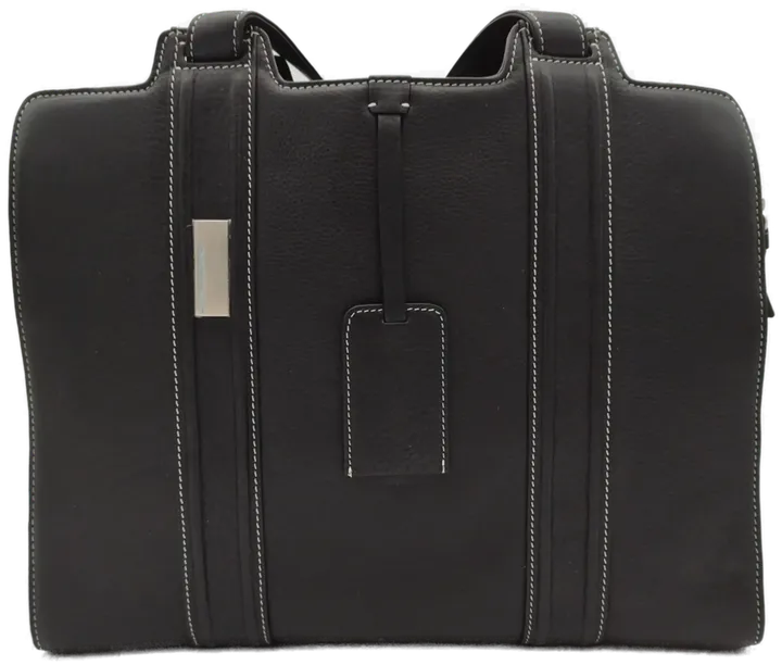 Neuwertige Damenhandtasche aus schwarzem Leder von Piquadro mit Zubehör – Elegant & Vielseitig für jede Saison - Bild 1