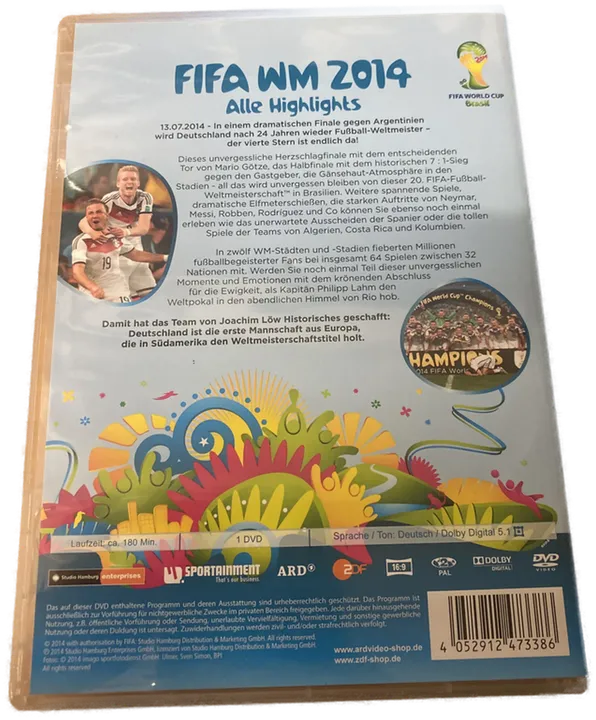 FIFA WM 2014 - Alle Highlights - DVD - Bild 2