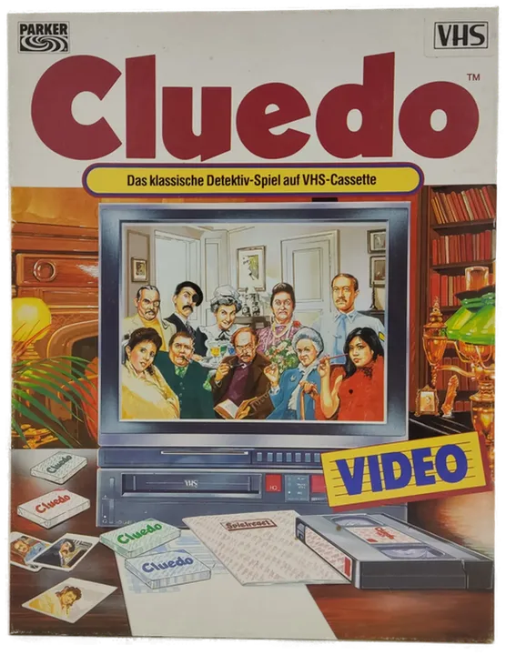 Parker Cluedo Detektiv-Spiel auf VHS-Cassette(1985) - Bild 1