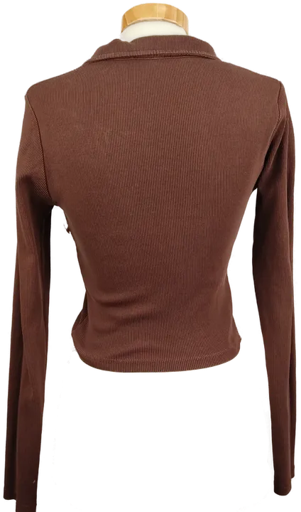 FBsister Damen cropped Shirt braun - S  - Bild 3