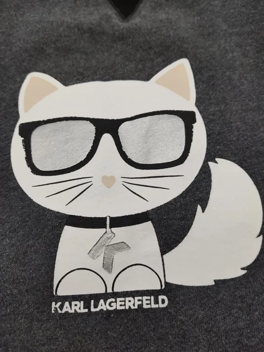 Karl Lagerfeld Kinder Sweater Kleid grau Gr. 102(4 Jahre) - Bild 2