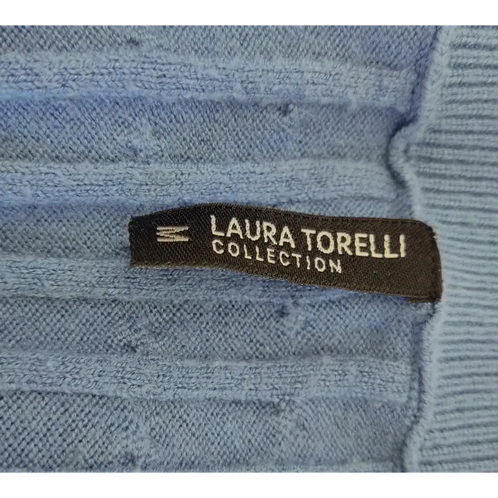 Laura Torelli Damenpullover blau - M - Bild 4