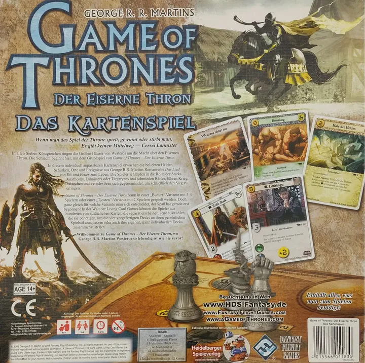 Game of Thrones - Das Kartenspiel - Der eiserne Thron - Fantasy Flight Games - Bild 2