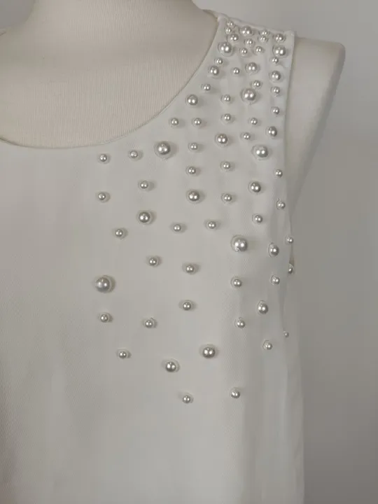 Vero Moda Damen Top Bluse ärmellos weiß - S/36 - Bild 2