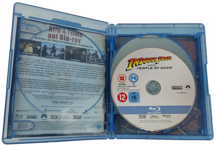 Blu-ray  4 Disc's Indiana Jones 