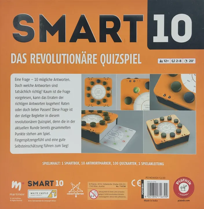 Smart 10 - Gesellschaftsspiel - Piatnik  - Bild 2