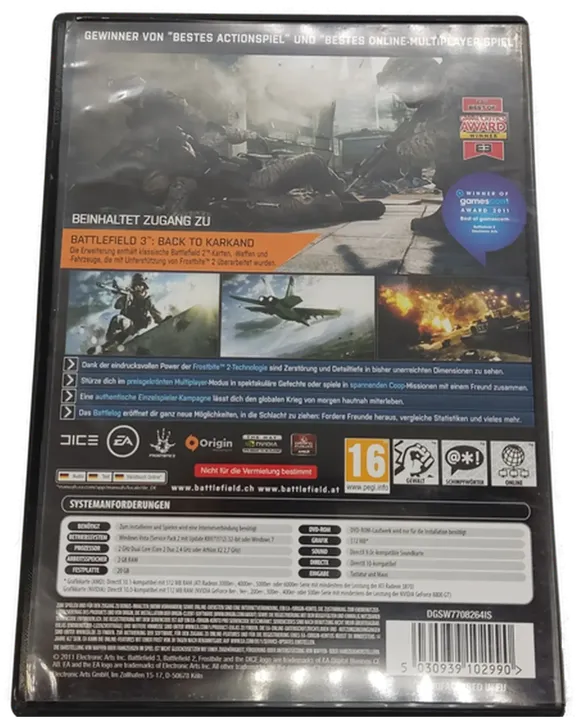 PC Game 2 DVD-ROM Battlefield 3 Limited Edition - Bild 3