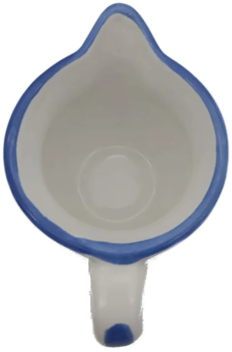 Gmundner Keramik Milchkännchen blaue Tupfen Höhe: 8 cm - Bild 3