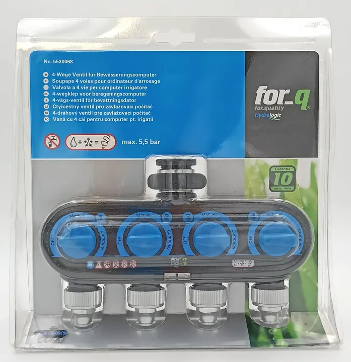 for_q 4-Wege Ventil für Bewässerungscomputer (OVP) - Bild 1