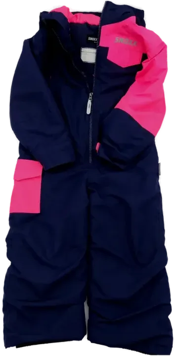 Snoxx Kinder Schneeanzug dunkelblau/pink Gr. 98/104 - Bild 1