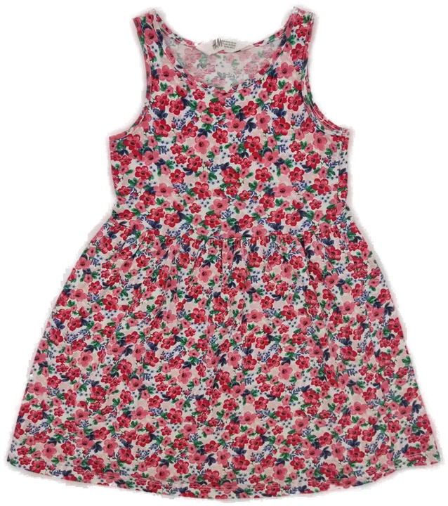 H&M Kinder Kleid mehrfarbig Gr.110/116 - Bild 1