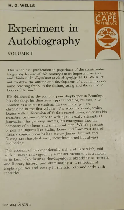 Experiment in Autobiography. Volume I - H. G. Wells - Bild 2