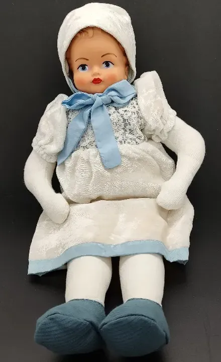 Stoff-Puppe mit Gummikopf Länge ca. 47cm  - Bild 4