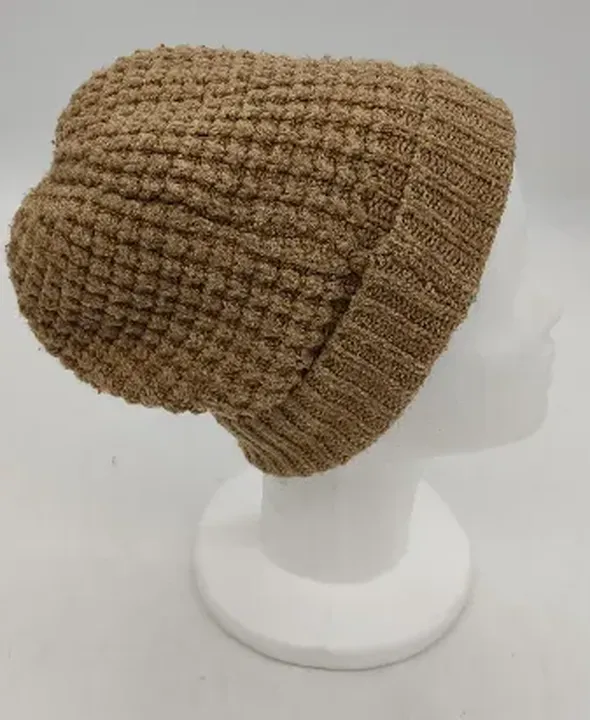 TCM Damenstrickhaube/mütze in beige - Bild 2