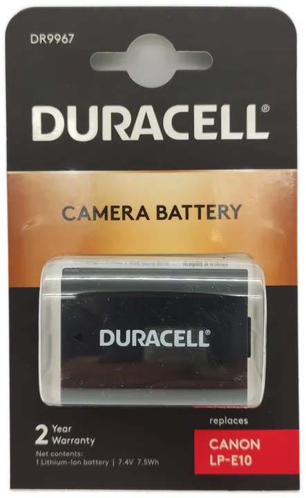 Duracell DR9967 Ersatz-Akku für Canon LP-E10 originalverpackt - Bild 1