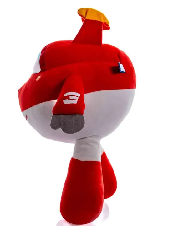 Super Wings Jett Plüschtier in rot-weiß, Höhe 40cm - Bild 2