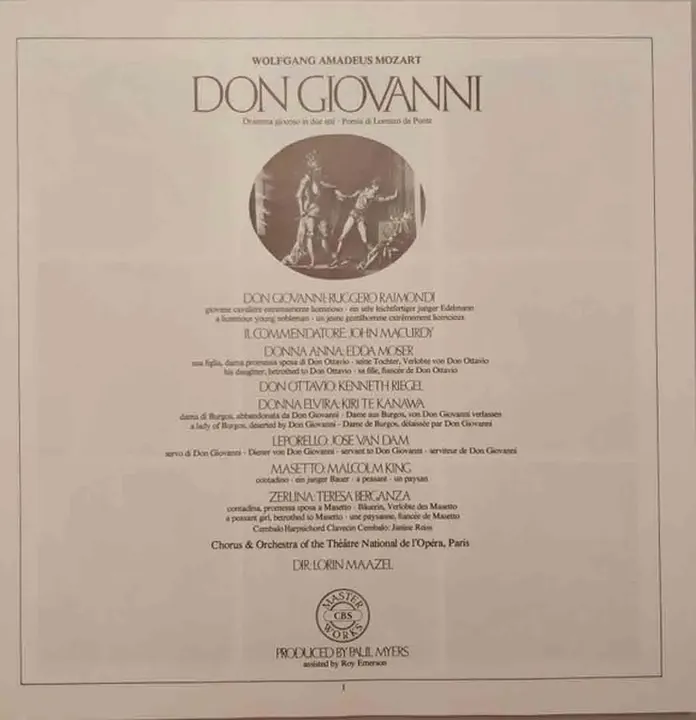 3X Vinyl: Mozart - Lorin Maazel – Don Giovanni aus dem  Notre-Dame du Liban - Bild 3