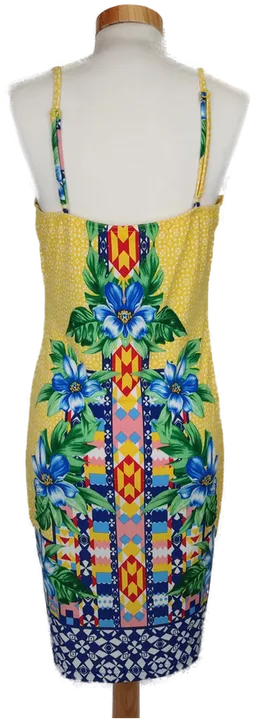 Bodyflirt Damen Sommerkleid gelb/grün/blau geblümt - 40/42 - Bild 2