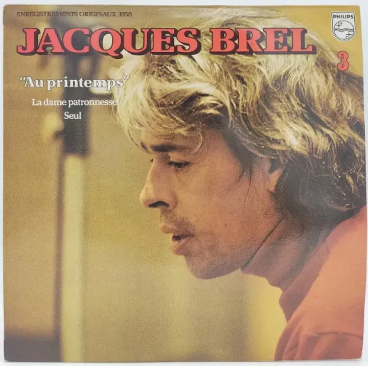 Vinyl LP - Jacques Brel - 3 Au Printemps  - Bild 1