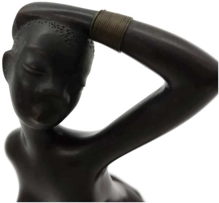 Anzengruber Leopold Kunst-Skulptur African Woman 1950s Austria  - Bild 7