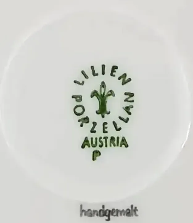 Lilienporzellan Austria - Alpenflora Dessertteller - Bild 3