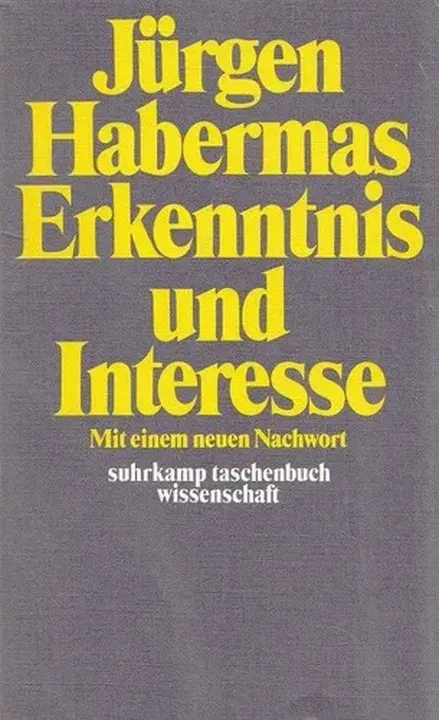 Erkenntnis und Interesse - Jürgen Habermas - Bild 1