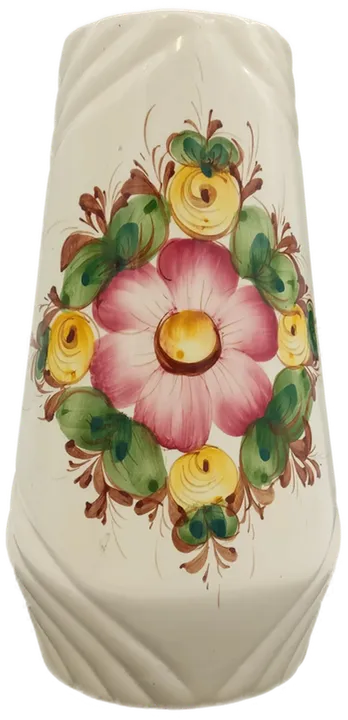  Keramikvase mit Blumenmuster, Landhausstil - Bild 1