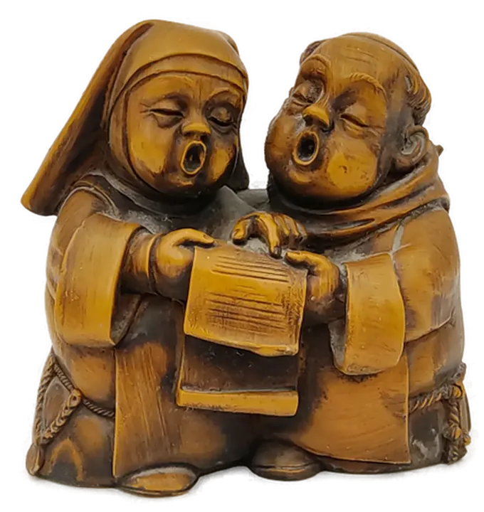 Figur - Mönch und Nonne beim singen - Bild 1