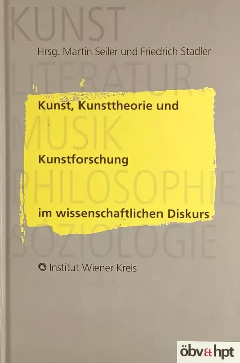 Kunst, Kunsttheorie und Kunstforschung im wissenschaftlichen Diskurs - Martin Seiler - Bild 1