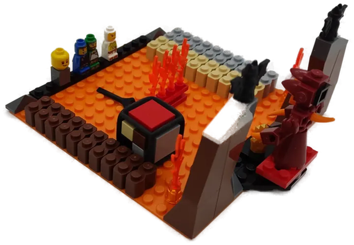 Lego 3847 Magma Monster (mit Ersatzfigur, die graue Figur fehlt) - Bild 5