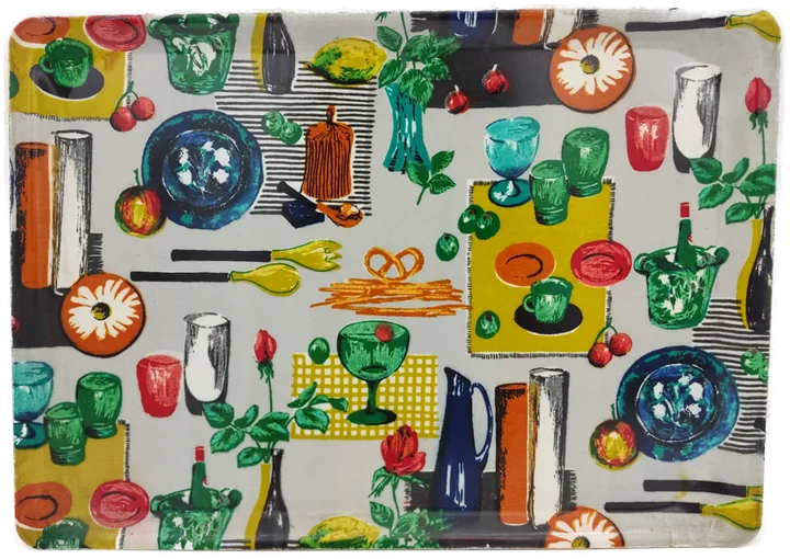 Vintage - Farbenfrohes Tablett für Ihr Zuhause - Bild 1