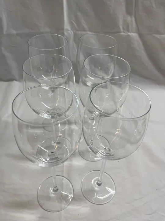 Set mit 6 hochwertigen Rotweingläsern aus Glas - Bild 2