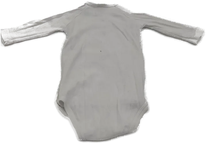 Sanetta Baby Body, langarm, V-Ausschnitt, weiß, Größe 62 - Bild 1