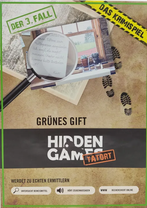 Hidden Games Tatort - Grünes Gift - Gesellschaftsspiel - Bild 1
