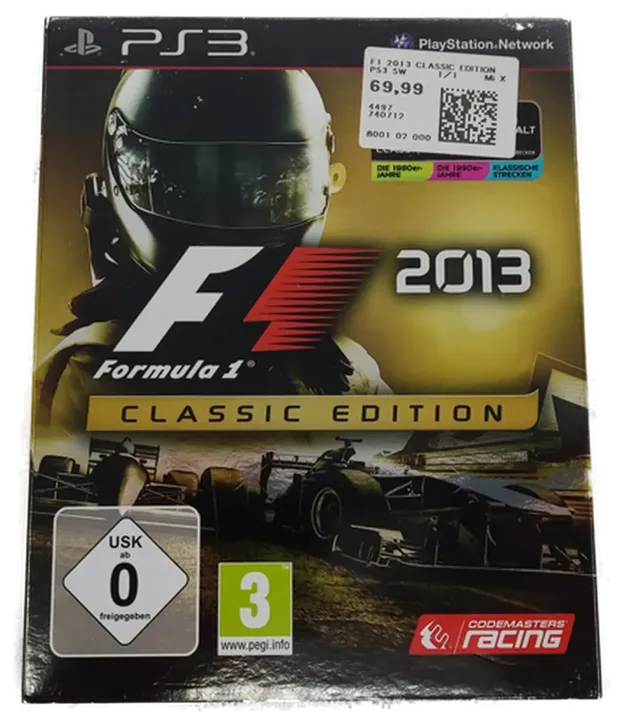 Playstation Sony PS3 Spiel F1 Formula 1 Classic Edition 2013 - Bild 2