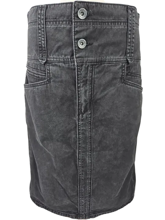 Mexx Damen Jeansrock, schwarz - Gr. L - Bild 1
