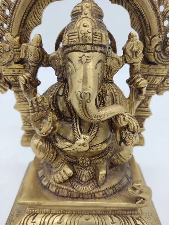 Ganesha-Figur Messing - Bild 4