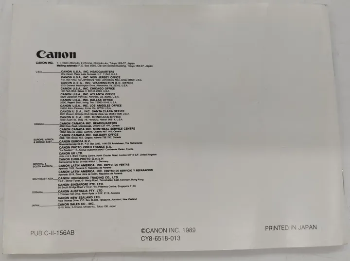 Canon Beschreibung für Blitzlicht 