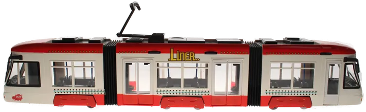 Dickie Straßenbahn „Liner“ – ca. 46 cm – Rot/Weiß – Türen beidseitig zu öffnen - Bild 2