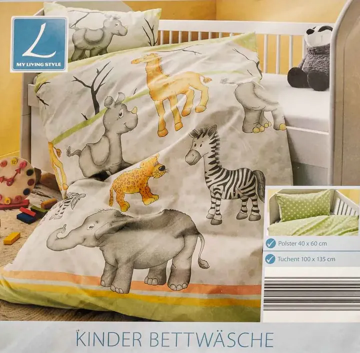 Kinder Bettwäsche Renforce mit Tiermotiven - Bild 1