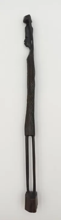 Afrikanische Skulptur aus Holz braun - 35cm  - Bild 3