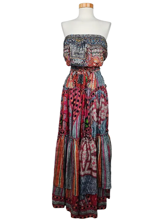 Camilla Damen Kleid (Seide), multicolor - Gr. M - Bild 1