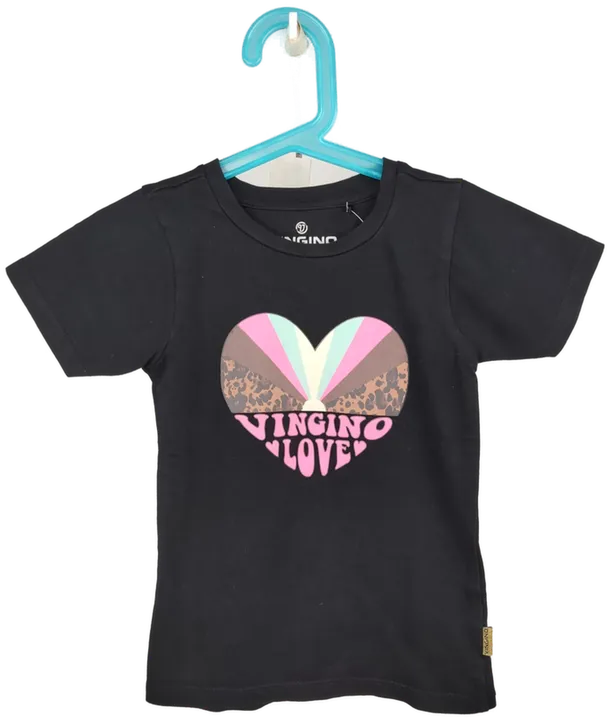 Vingino Kinder T-Shirt schwarz mit Aufdruck - 110 - Bild 4