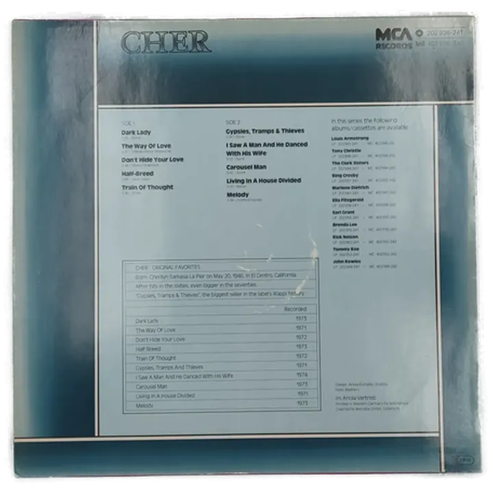 Cher - Original Favorites (LP) - Bild 2