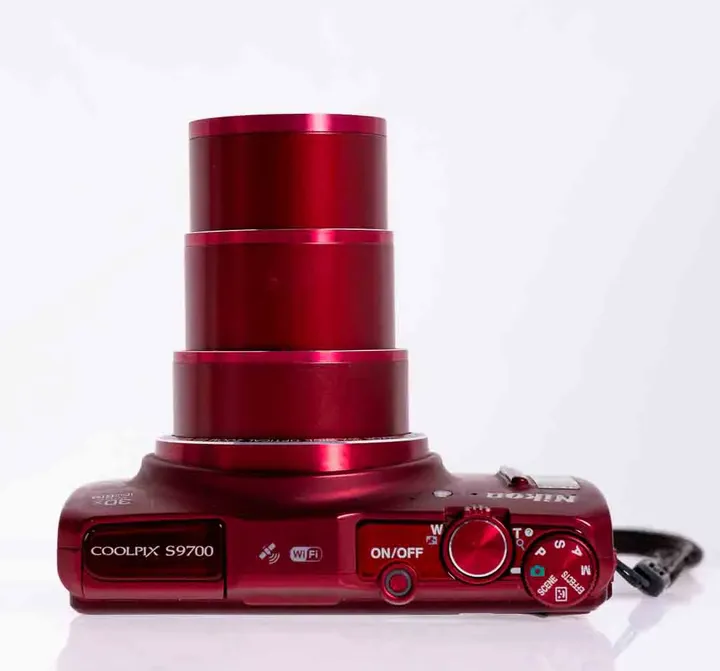 Nikon Coolpix S9700 Digitalkamera 16MP 30x Zoom GPS WiFi rot - Bild 4